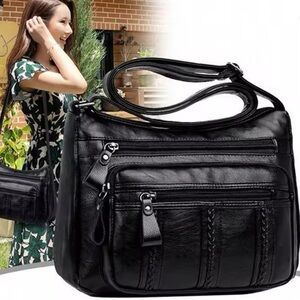 A brand new leather purse crossover